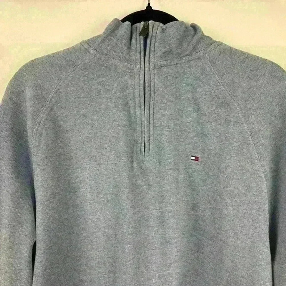 Tommy Hilfiger Mock Neck Zip Up Sweater - Picture 2 of 7